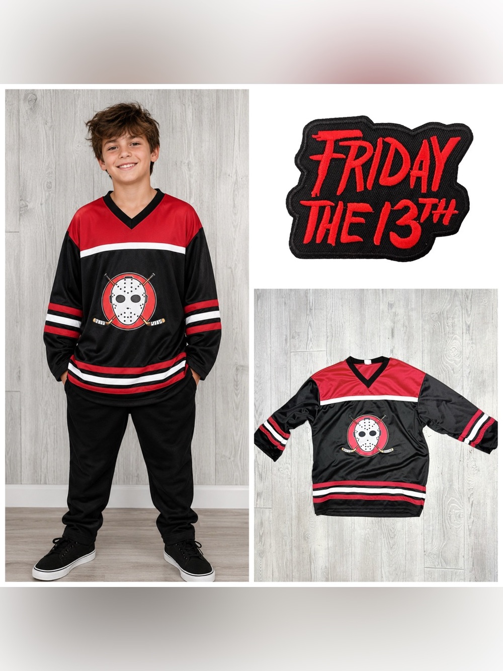 Jason Friday the 13th Halloween costume Jersey shirt 31 on back xl